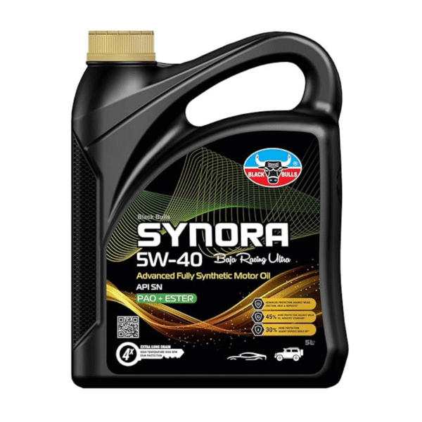Black Bulls Synora 5W-40 API SN, Baja Racing Ultra, Advanced Fully Synthetic