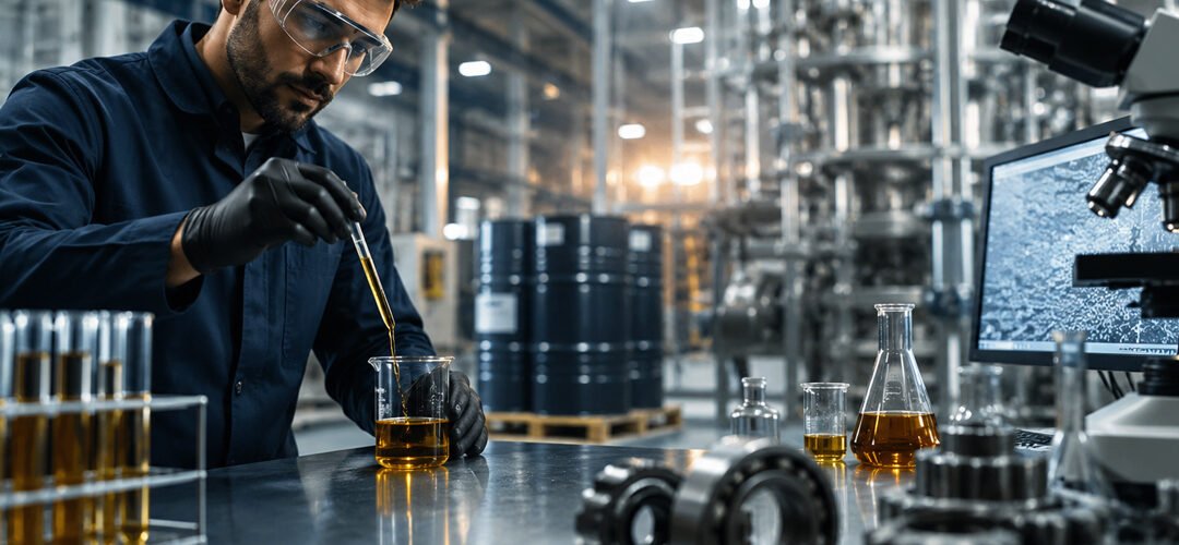 Quality control testing for industrial lubricants in the UAE