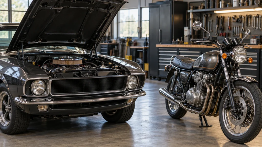 Classic car and motorcycle for 20W50 oil applications