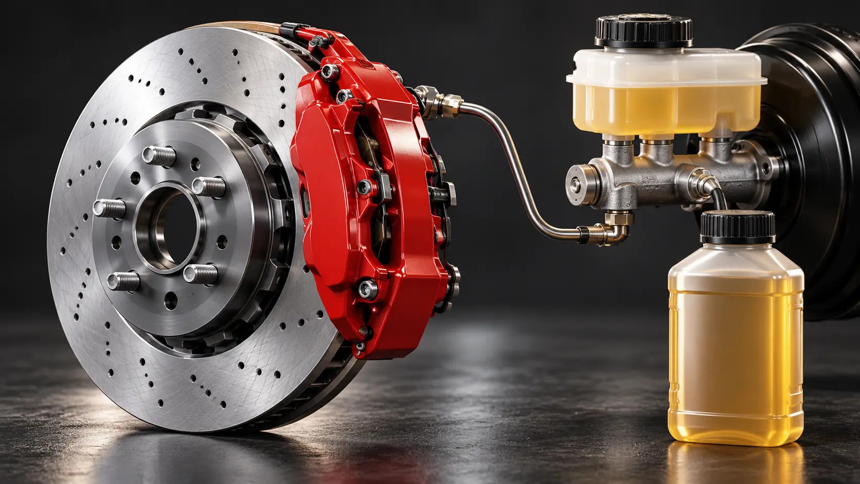 What does brake fluid do